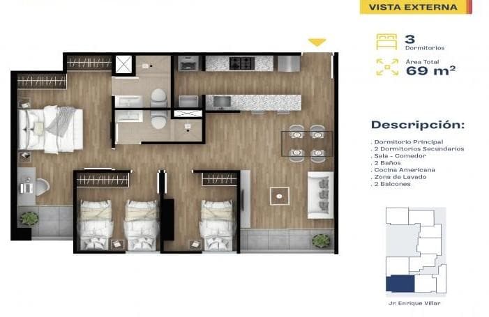 Vive en el corazón de Lima: modernos departamentos en Av. Arequipa 1437 - 1