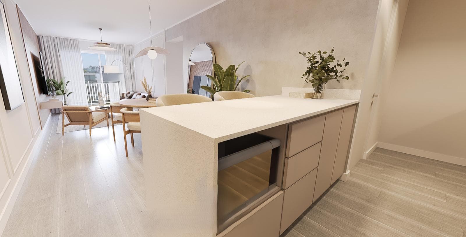 Oportunidad en Miraflores exclusivo: 1 dormitorio estudio cerca al Malecón - 1