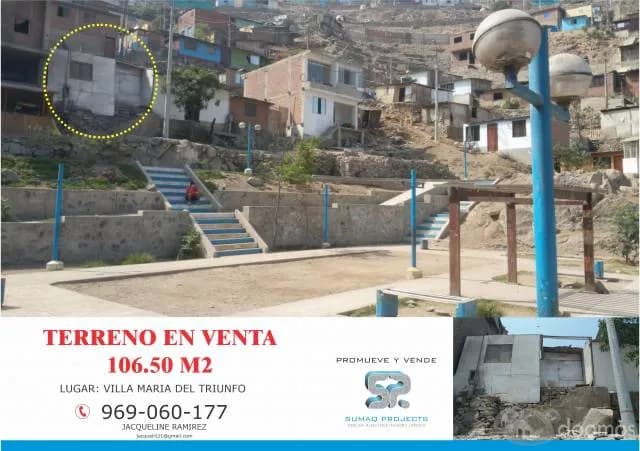 VENTA DE TERRENO EN VILLA MARÍA DEL TRIUNFO - 1