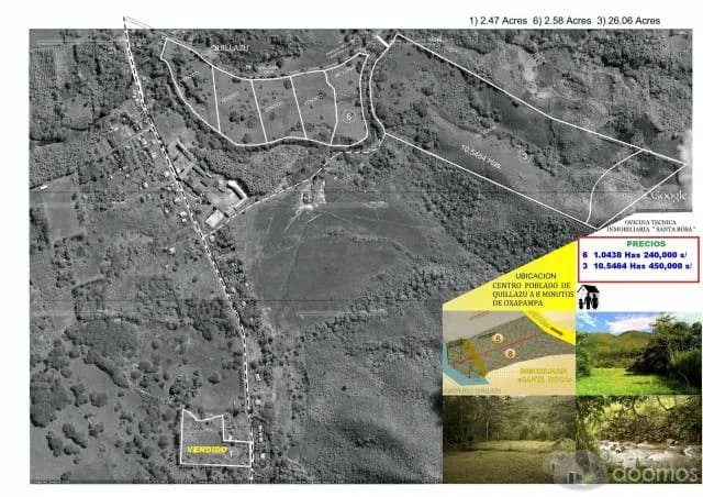 TERRENOS  EN  VENTA OXAPAMPA - 1