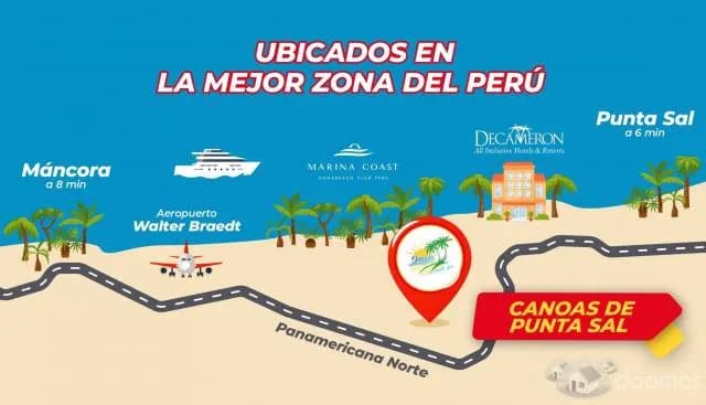 Lotes en venta en Punta Sal cerca a la playa - 1