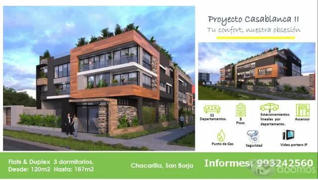 Duplex vista calle Chacarilla San Borja limite Surco - 1