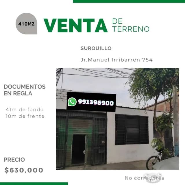 PROPIEDAD CON VALOR DE TERRENO - SURQUILLO - 1