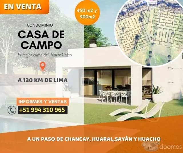 VENTA DE LOTES PARA CASA DE CAMPO - 1