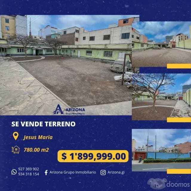 ID 0043 - VENTA DE TERRENO DE 780M2- JESÚS MARÍA - 1