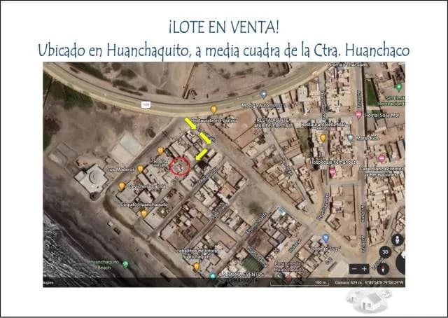 LOTE EN VENTA - a solo 100 metros del MAR (HUANCHAQUITO) - 1