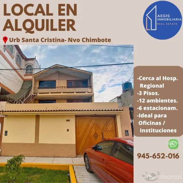 CASA EN ALQUILER NUEVO CHIMBOTE 3 PISOS - 1
