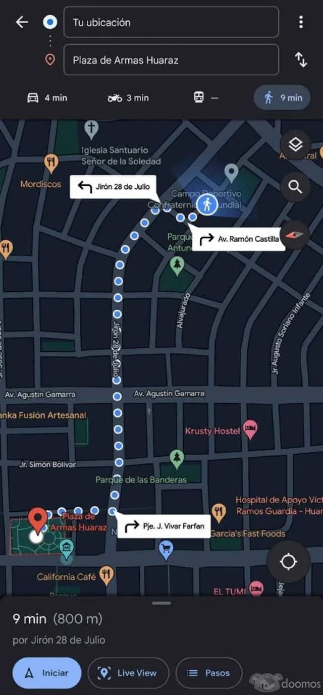 SE VENDE CASA COMO TERRENO IDEAL PARA INVERSIONES EN DEPARTAMENTOS Y/O HOTELES EN HUARAZ - 2