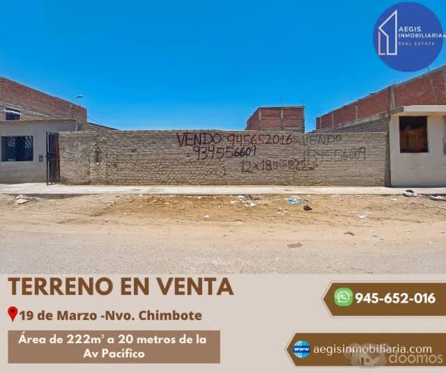 VENDO TERRENO CERCA PROLONGACION PACIFICO - 1