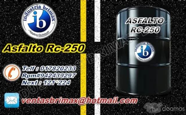 VENTA DE ASFALTO LIQUIDO RC-250, PARA IMPRIMACIONES. - 1