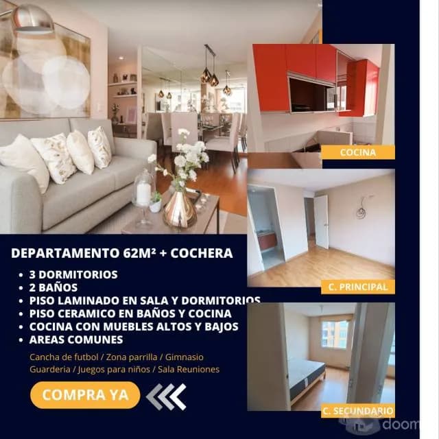 Departamento Condiminio Prados Del Sol - Huachipa, Ate - 1