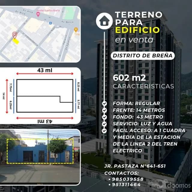VENTA DE TERRENO PARA EDIFICIO - 1