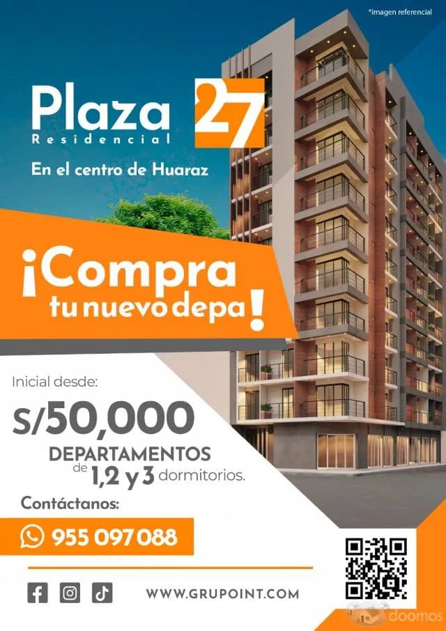 VENTA DE DEPARTAMENTOS EN HUARAZ - 1