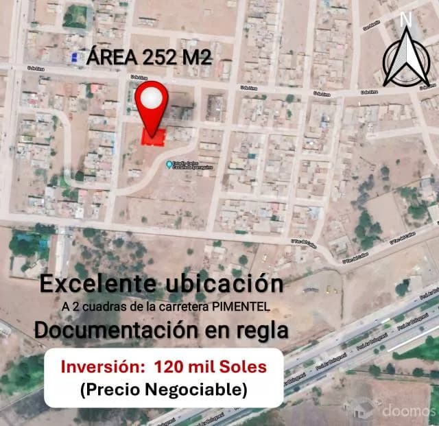 Venta de Terreno en Urbanización Avientel, Pimentel - Chiclayo - 1
