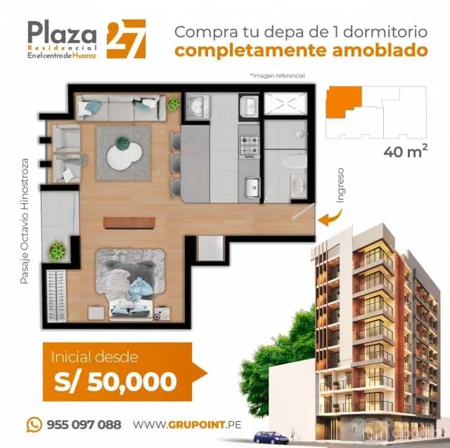 VENTA DE DEPARTAMENTOS EN HUARAZ - 1