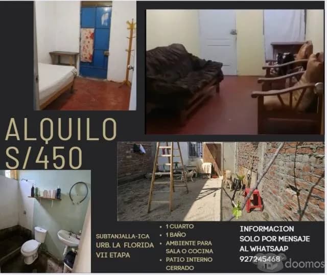 DEPARTAMENTO 1ER PISO/CASITA ECONOMICA DE 1 CUARTO - 1