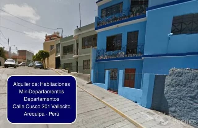Alquiler de: Habitaciones, MiniDepartamentos y Departamentos en Vallecito Arequipa Perú - 1