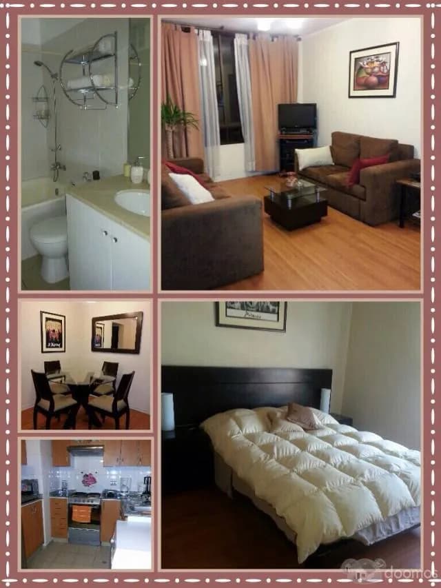 Arriendo departamento en Miraflores, amueblado,wifi,cable, por días y semanas. Ofertas por mes! - 1