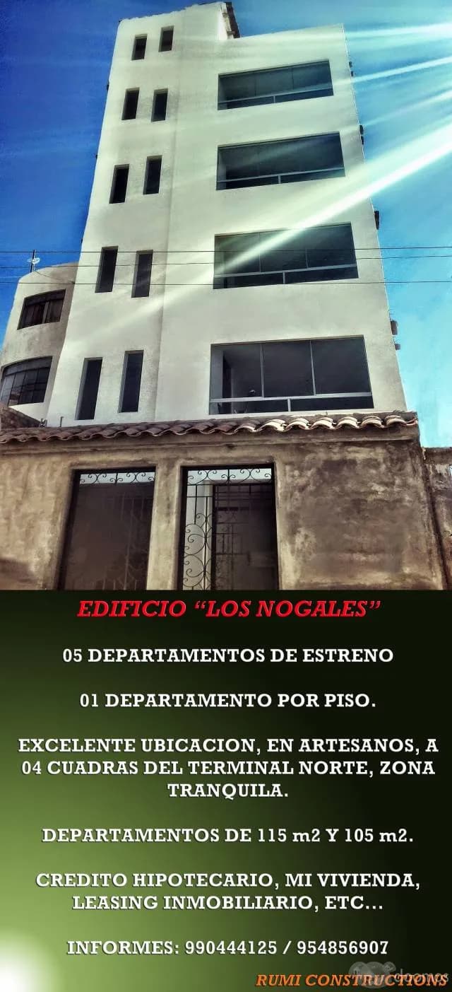 Exclusivos Departamentos de Estreno En Venta - Edificio Los Nogales - 1
