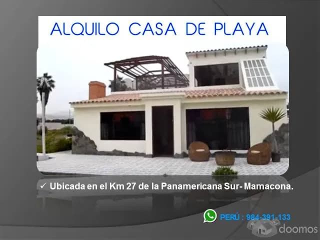 ALQUILO CASA DE PLAYA CON PISCINA PRIVADA - 1