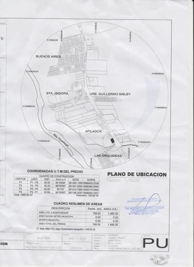 VENDO TERRENO OCASION EN TINGO MARIA HUANUCO - 1