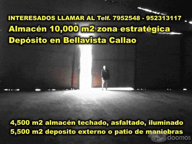 Callao ??Alquilo? Almacén zona estratégica? 10,000 m2 Bellavista Callao techado, iluminado asfaltado muro perimetral cerco eléctrico - 2