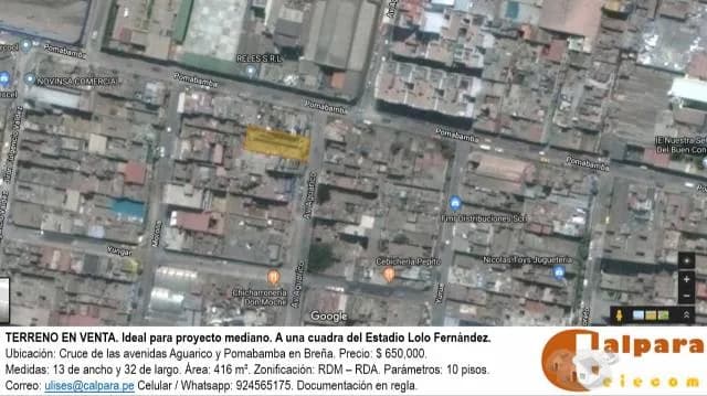 TERRENO EN VENTA BREÑA - 1