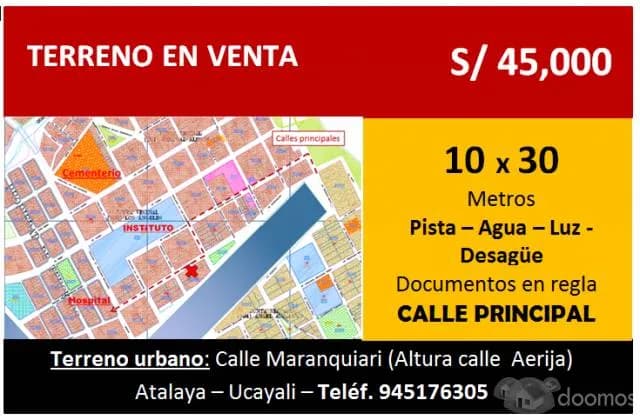 Venta de terreno urbano - 1