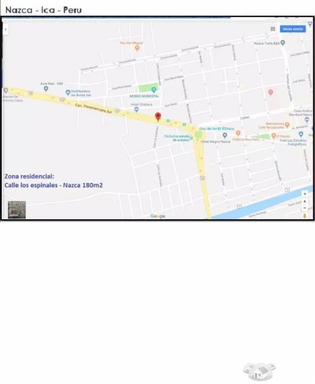 REMATO TERRENO 180 M2 EN ZONA RESIDENCIAL EN NAZCA - 1