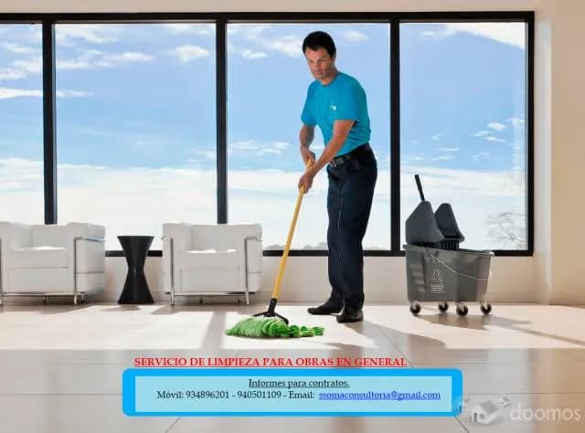 SERVICIO DE LIMPIEZA PARA OBRAS EN CONSTRUCCIÓN. - 1