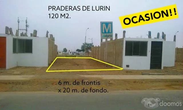 TRASPASO TERRENO 120 M2 EN PRADERAS DE LURIN - 1