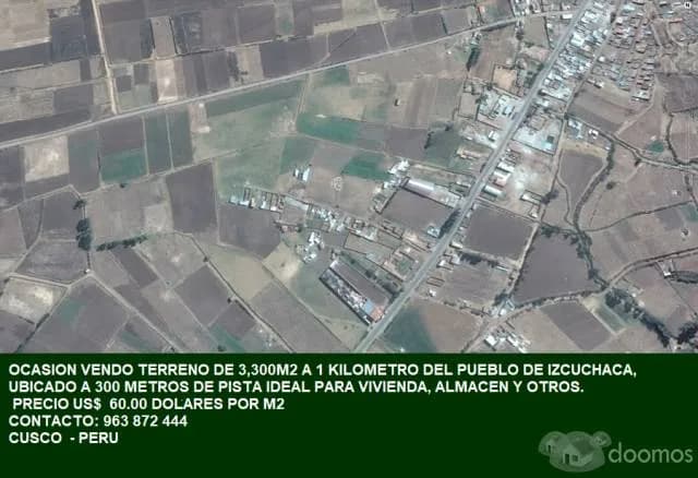 OCASION VENDO TERRENO EN IZCUCHACA - ANTA - 1