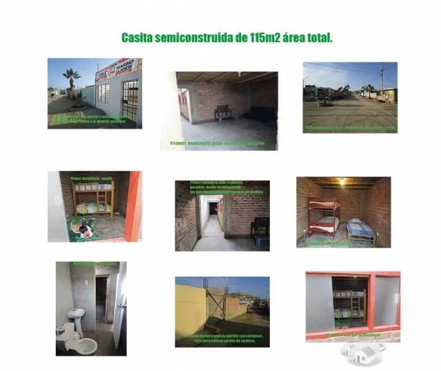 Linda Casita semiconstruida excelente ubicación a 3 cuadras de la plaza principal de Végueta. - 1