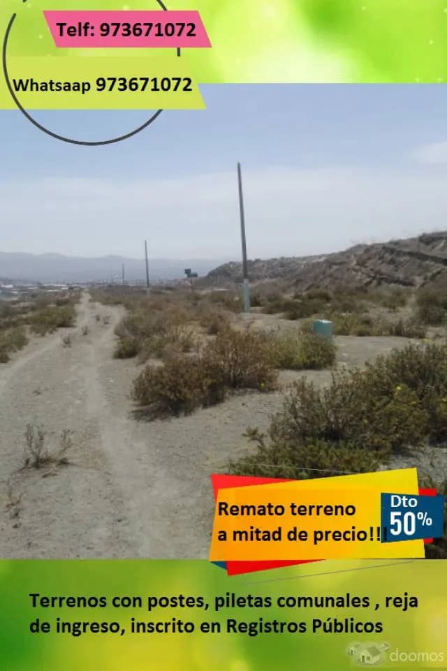 REMATO TERRENOS!!! Urb Santa Lucila - 2