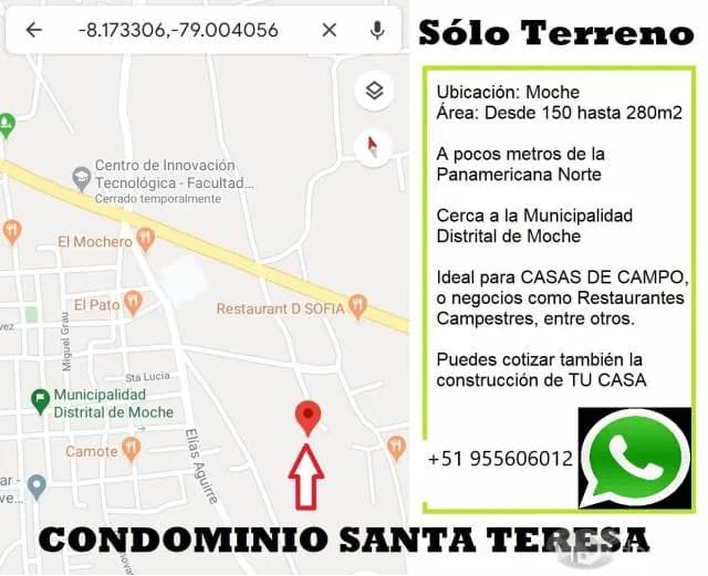 Venta de Terreno- Condominio "Santa Teresa" - 1