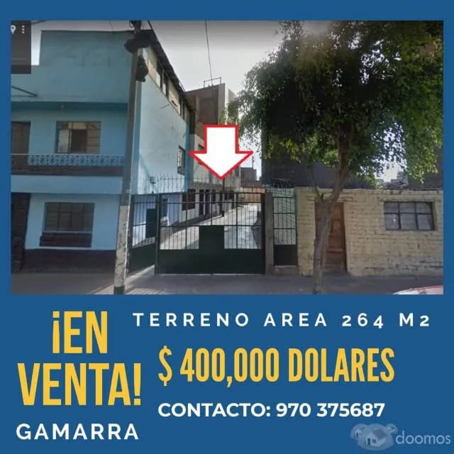 VENTA DE TERRENO CERCA A GAMARRA - 1