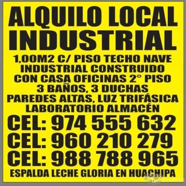 ALQUILES-TERRENO-TECHO NAVE - 1