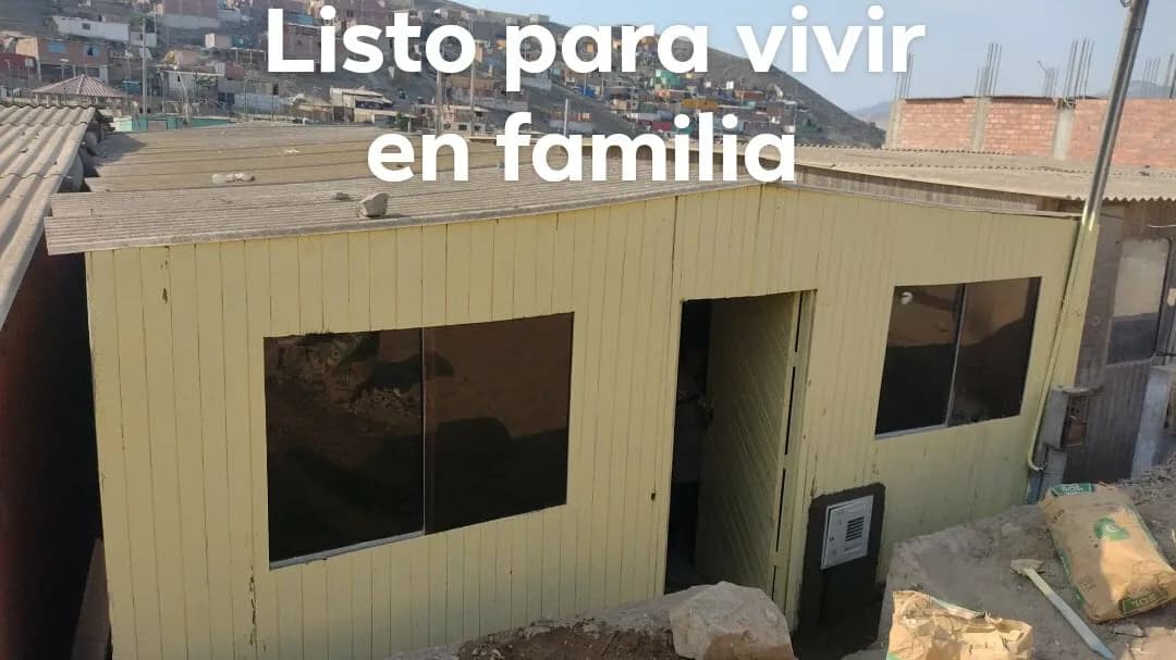TERRENO CON CASITA PREFABRICADA LISTO PARA VIVIR - 1