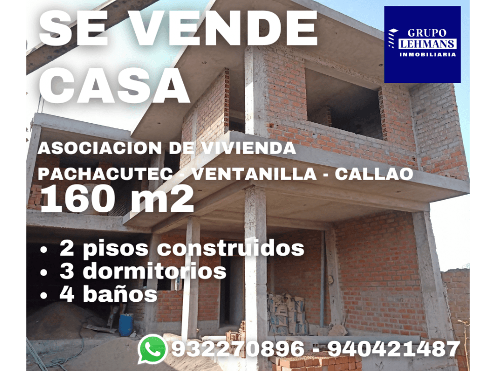 Se vende casa Ventanilla 160 m2 Kawachi Pachacutec - 1