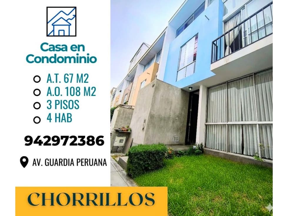 CHORRILLOS CASA EN VENTA en Condominio Privado - 1