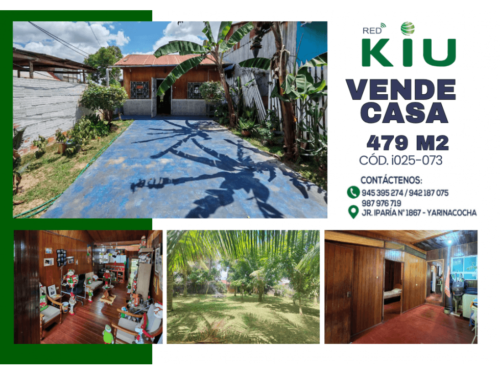 i025073 VENTA TERRENO - YARINACOCHA - 1