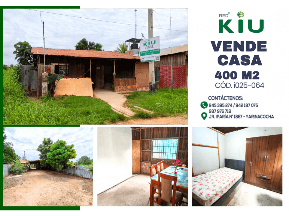 i025064 VENTA CASA - YARINACOCHA - 1