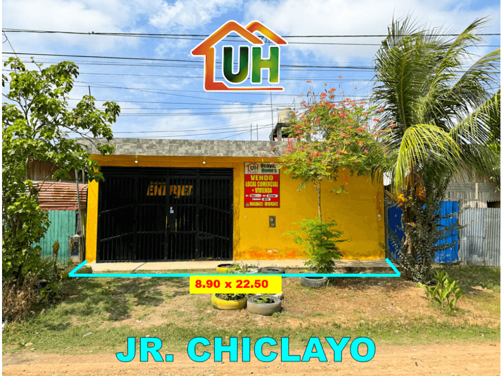 00672 - VENDO LOCAL COMERCIAL + VIVIENDA - YARINACOCHA - AT 200 M2 - 1