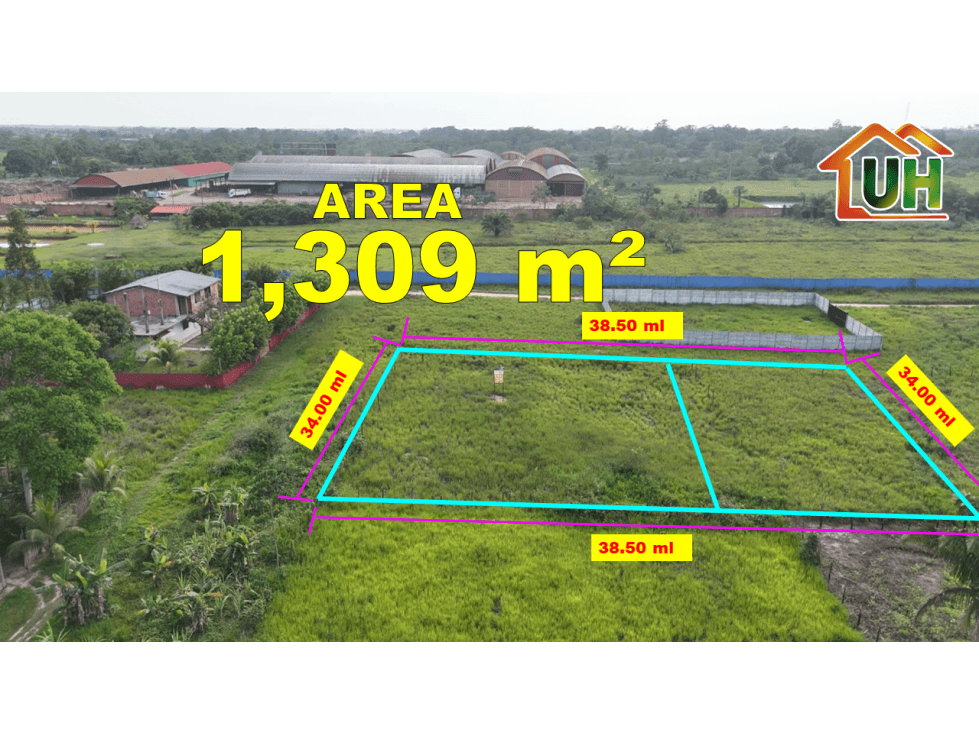 00679 - VENDO AMPLIO TERRENO EN PUCALLPA - AREA 1,309 M2 - 1