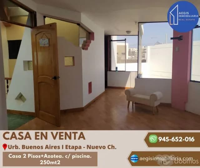Vendo Casa en la Primera Etapa de Buenos Aires Nuevo Chimbote - 1