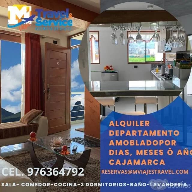 ALQUILO DEPARTAMENTOS AMOBLADOS POR DIAS , SEMANAS O MESES - 1