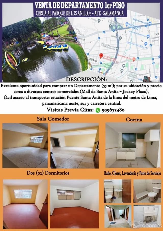 Venta de Departamento 1er piso – 55m2; excelente ubicación y precio. - 1