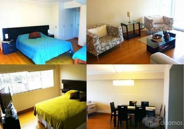 Alquiler temporal de departamento en Miraflores de 2 hab a 60 USD la noche - 1