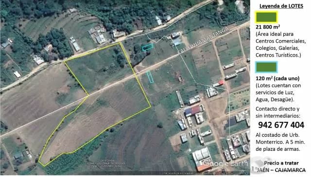 Venta de Lotes residenciales y comerciales en Jaén - Urb. Monterrico - 1