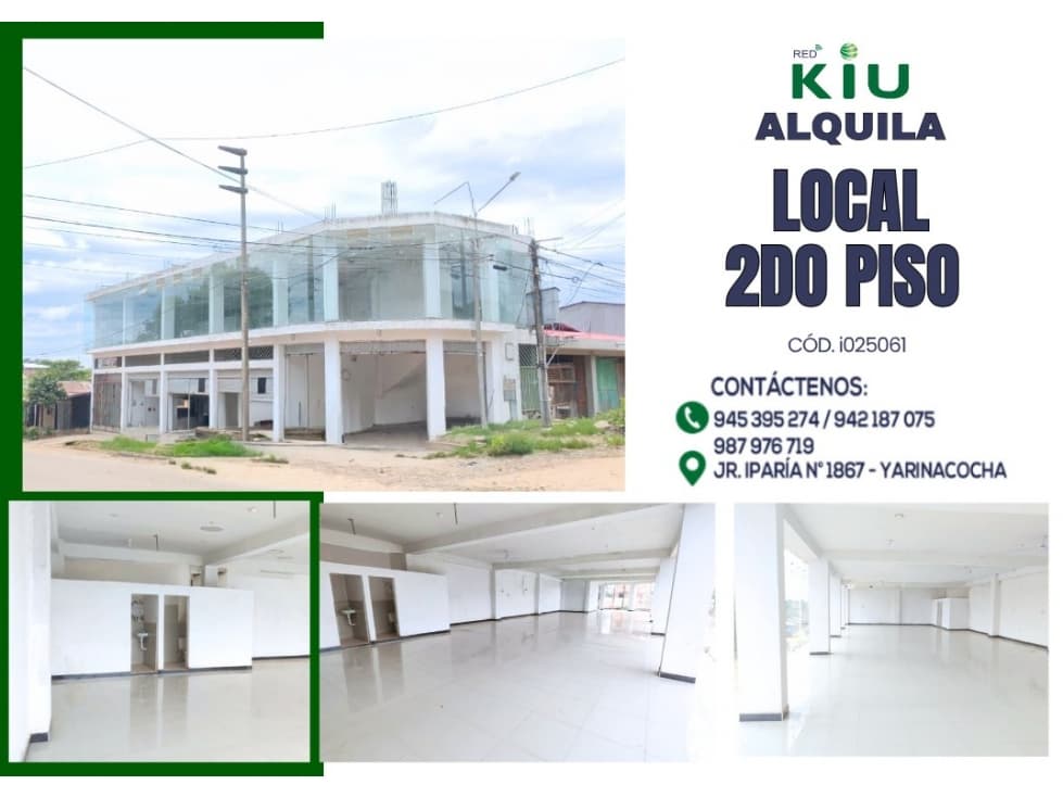 i025061 ALQUILER LOCAL COMERCIAL EN ESQUINA - YARINACOCHA - 1